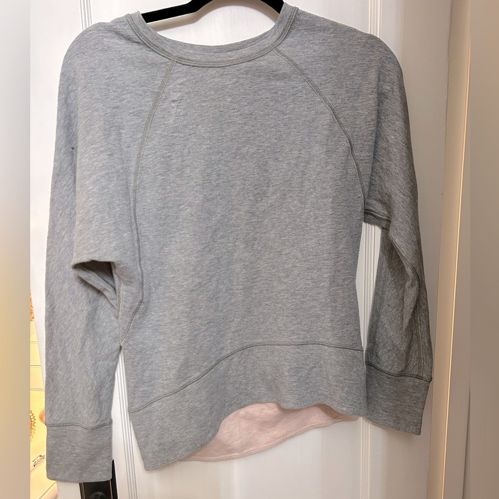 Gray and pink reverseable Long Sleeve Lululemon Shirt, great condition!